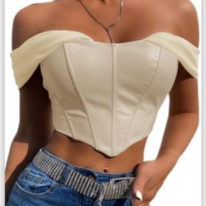 Off The Shoulder Corset Going Out Top